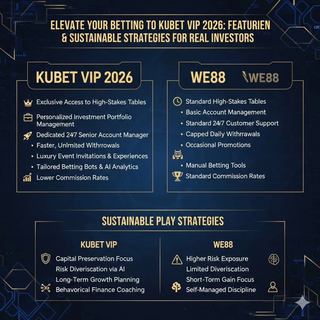 เปรียบเทียบฟีเจอร์เด่น: KUBET VIP vs WE88